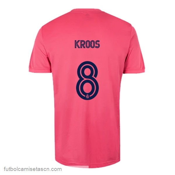 Camiseta Real Madrid 2ª NO.8 Kroos 2020/21 Rosa